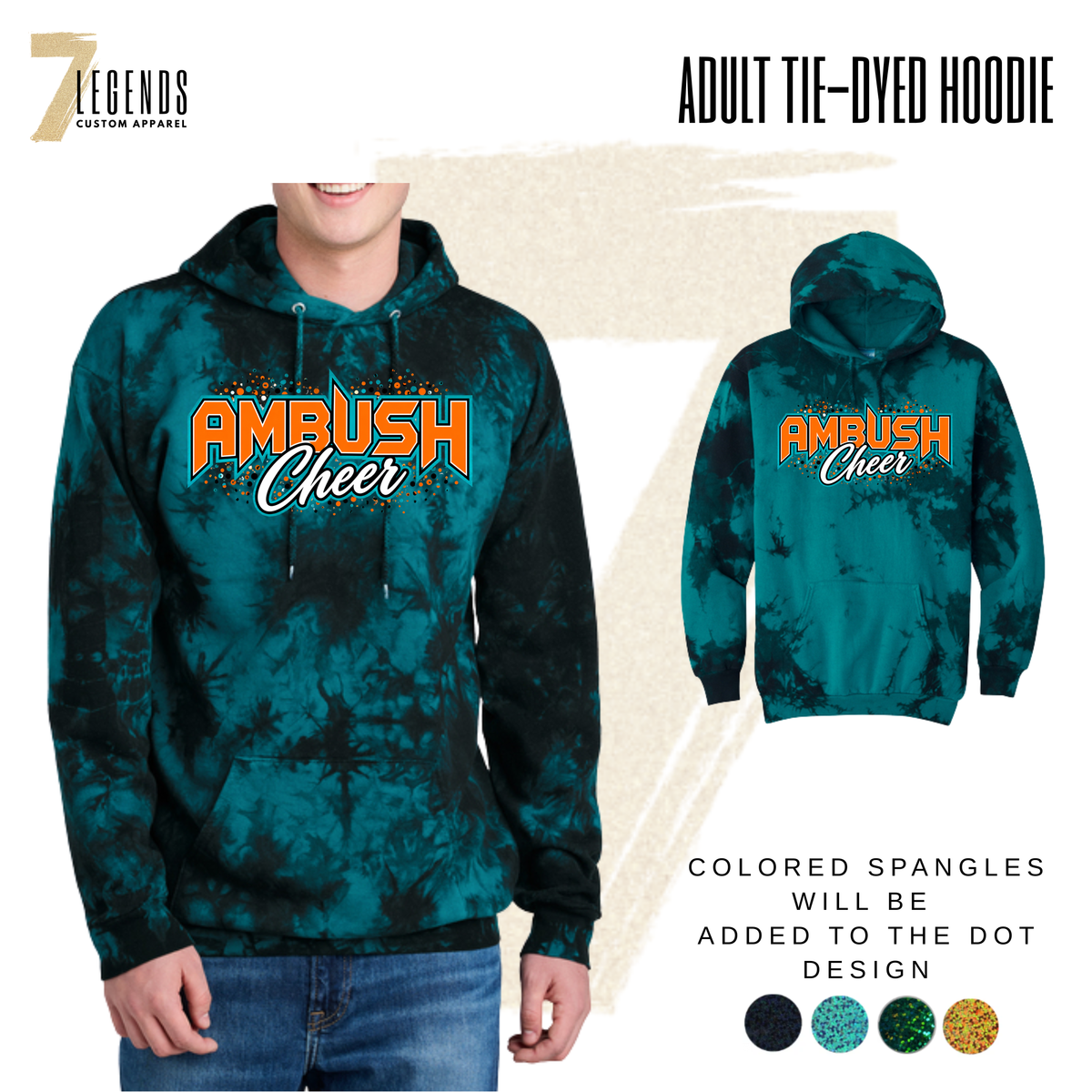 Ambush Cheer Adult Tie-Dye Hoodie