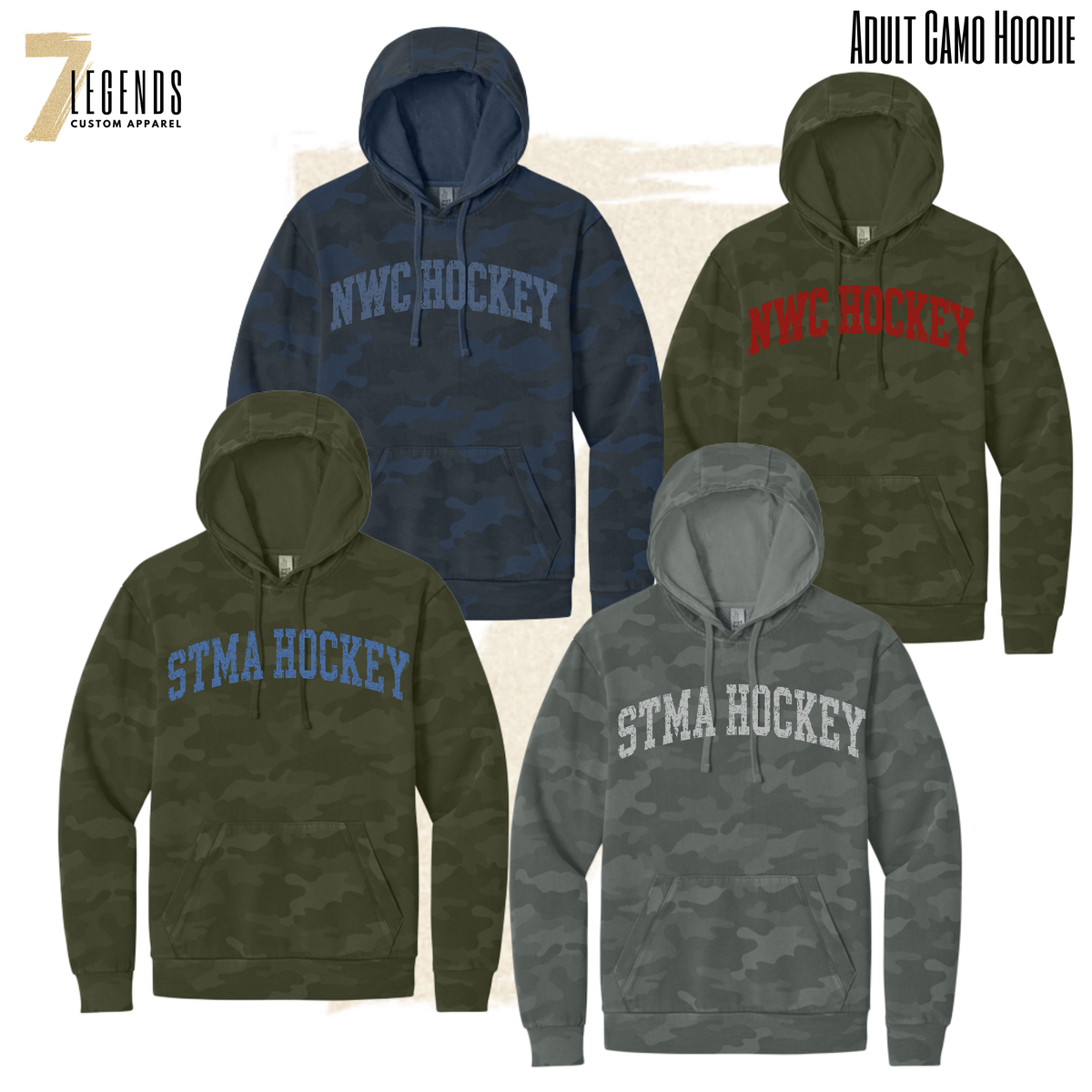 Adult Camo Hoodie