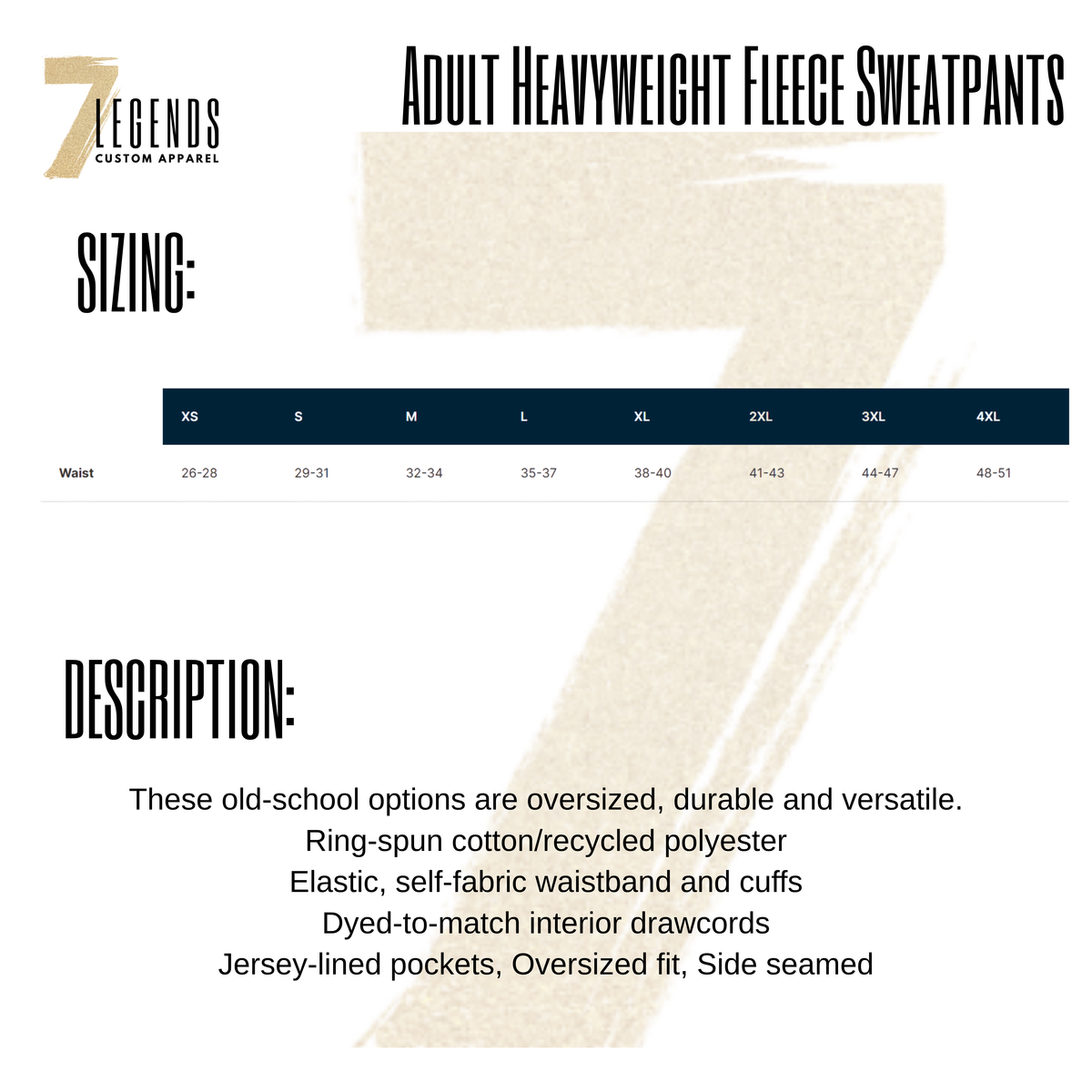 Adult Heavyweight Sweatpants