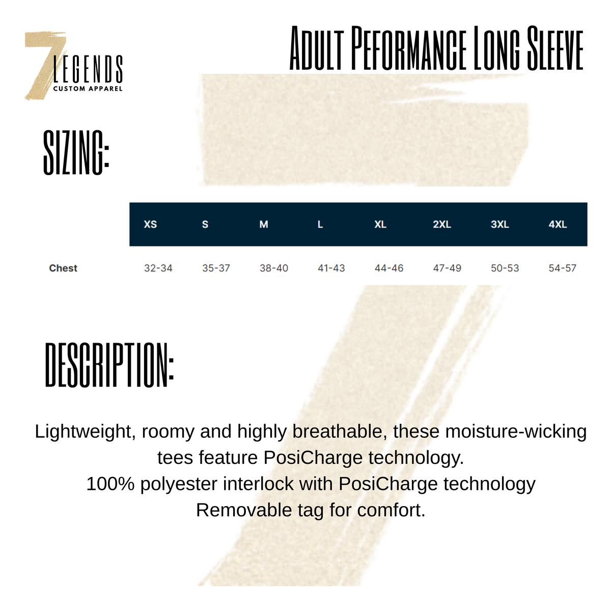 Adult Performance Long Sleeve Tee