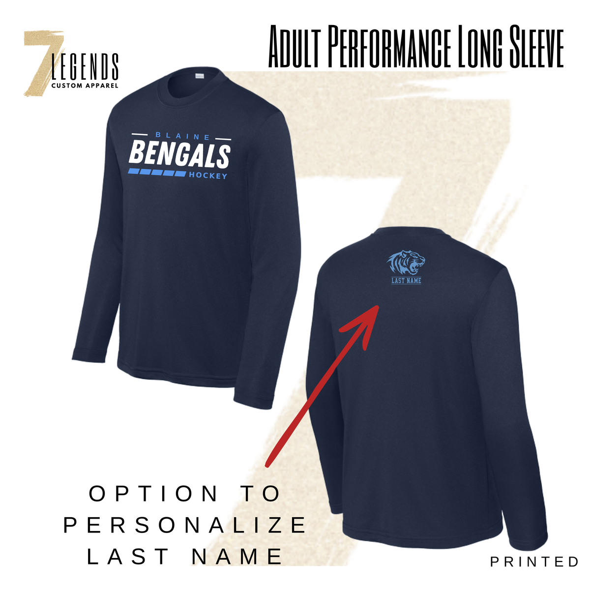 Adult Performance Long Sleeve Tee