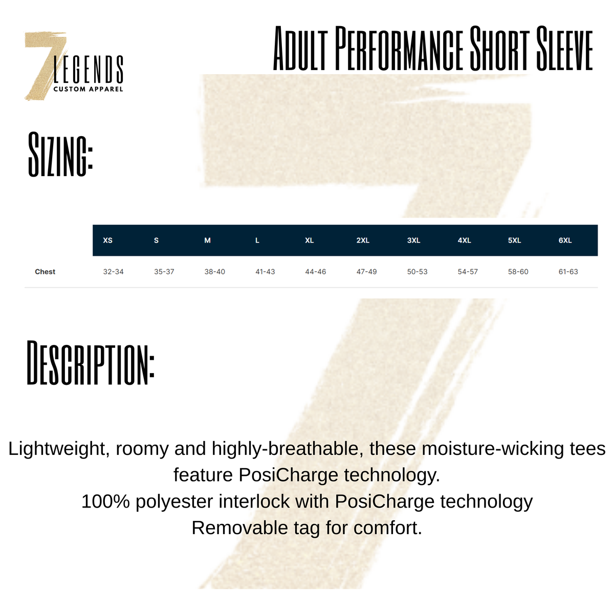 Adult Performance Short Sleeve