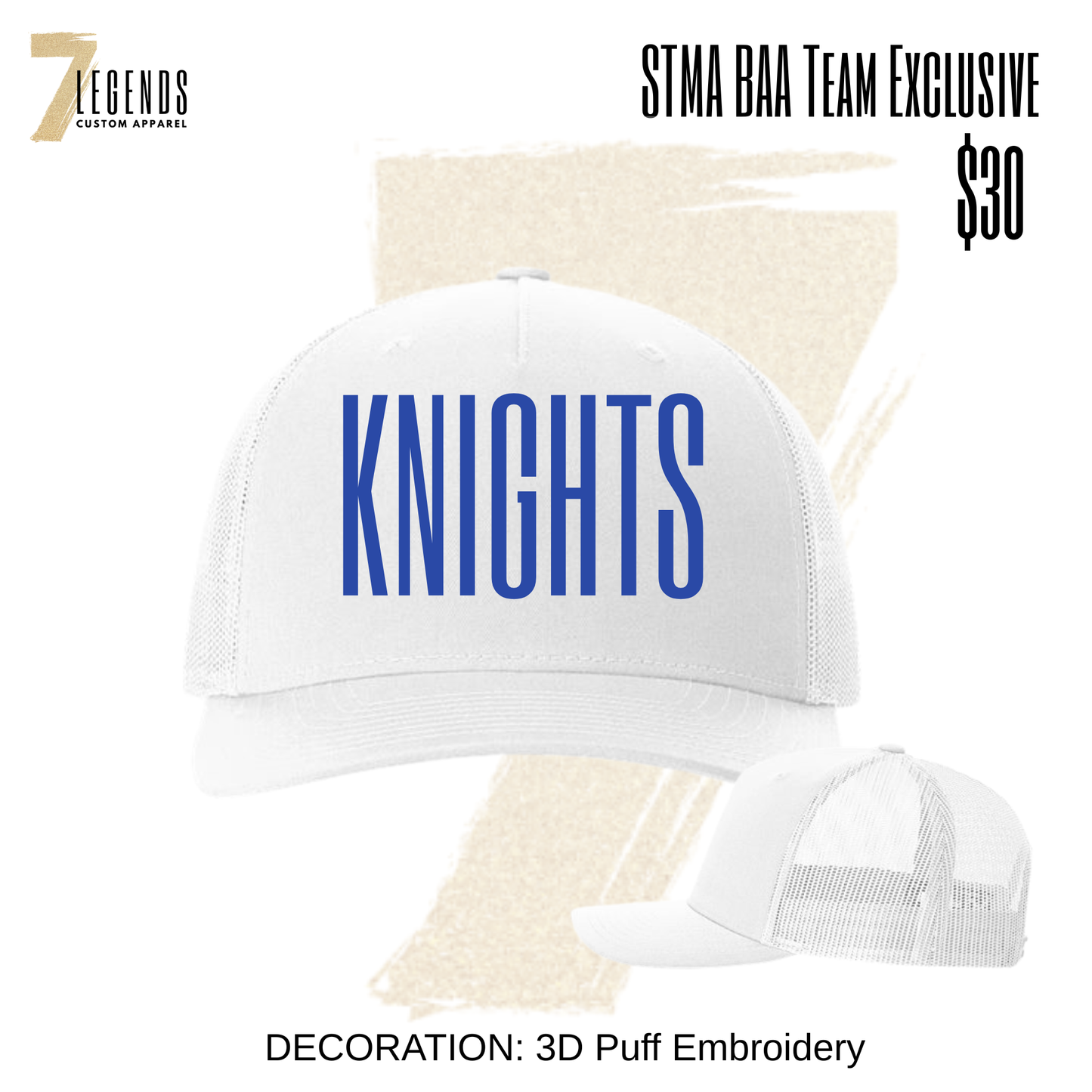 STMA BAA Embroidered KNIGHTS hat