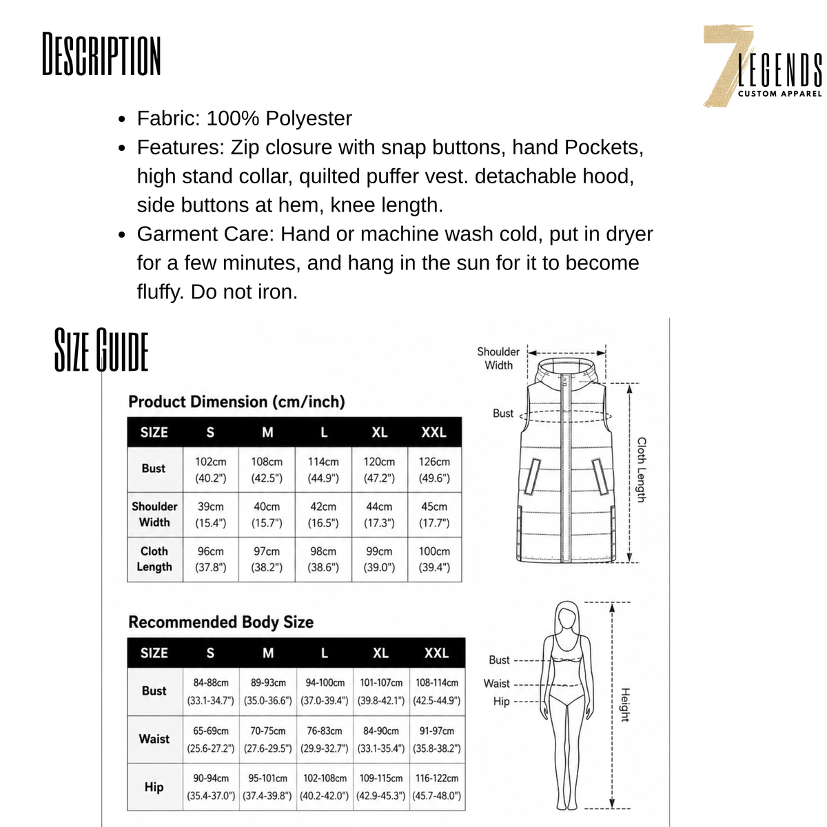 Blaine Hockey Women's Upgraded Long Puff Vest