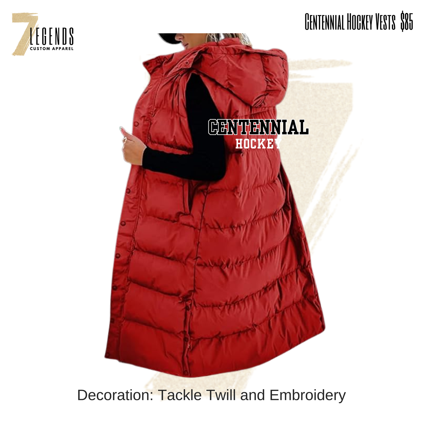 Centennial Hockey Long Vest
