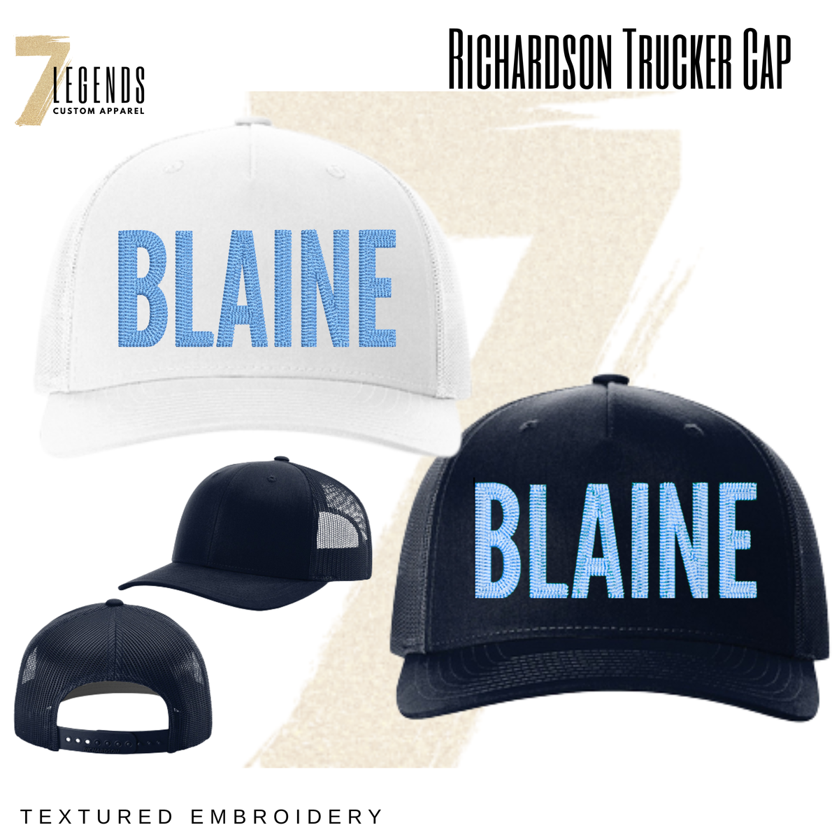Blaine Chain Embroidered Trucker Hat