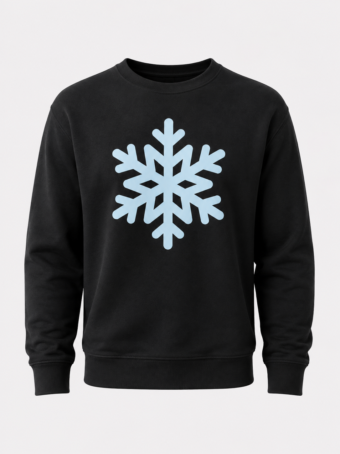 Adult Puff Snowflake Crewneck