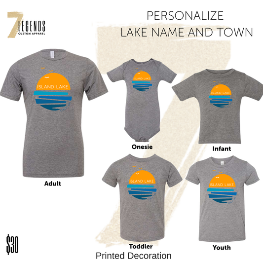 CC Family Cabin T-shirt Collection - Gray Sunset