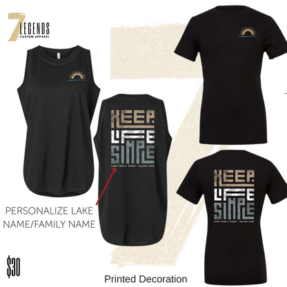 CC KEEP LIFE SIMPLE Women's tank + Unisex T-shirt