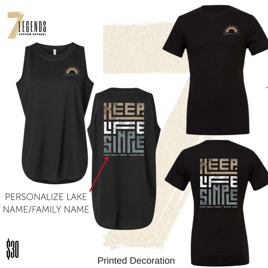 CC KEEP LIFE SIMPLE Women's tank + Unisex T-shirt