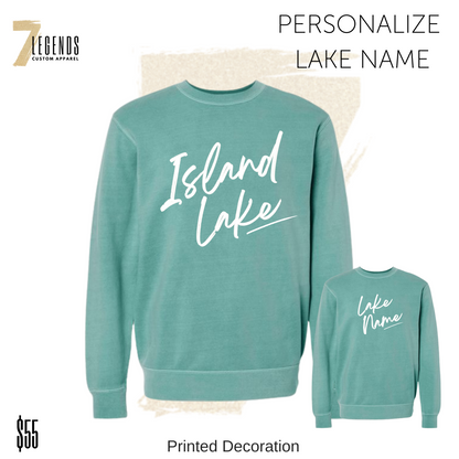 CC Washed Lake Name Unisex Sweatshirt