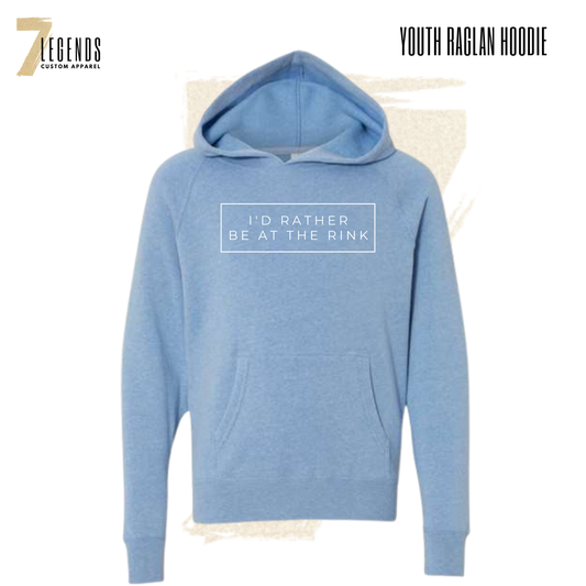 Youth Hoodie - I'd Rather Be at the Rink