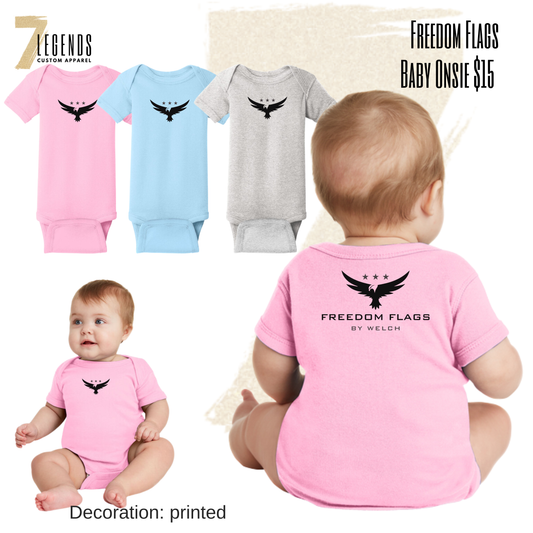 Freedom Flags Baby Onsie
