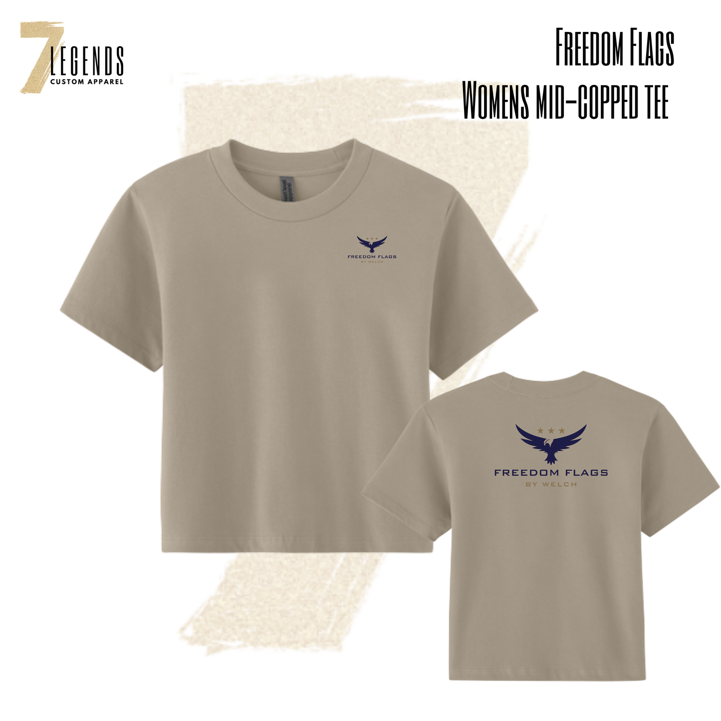 Freedom Flags Womens Heavyweight Boxy Tee