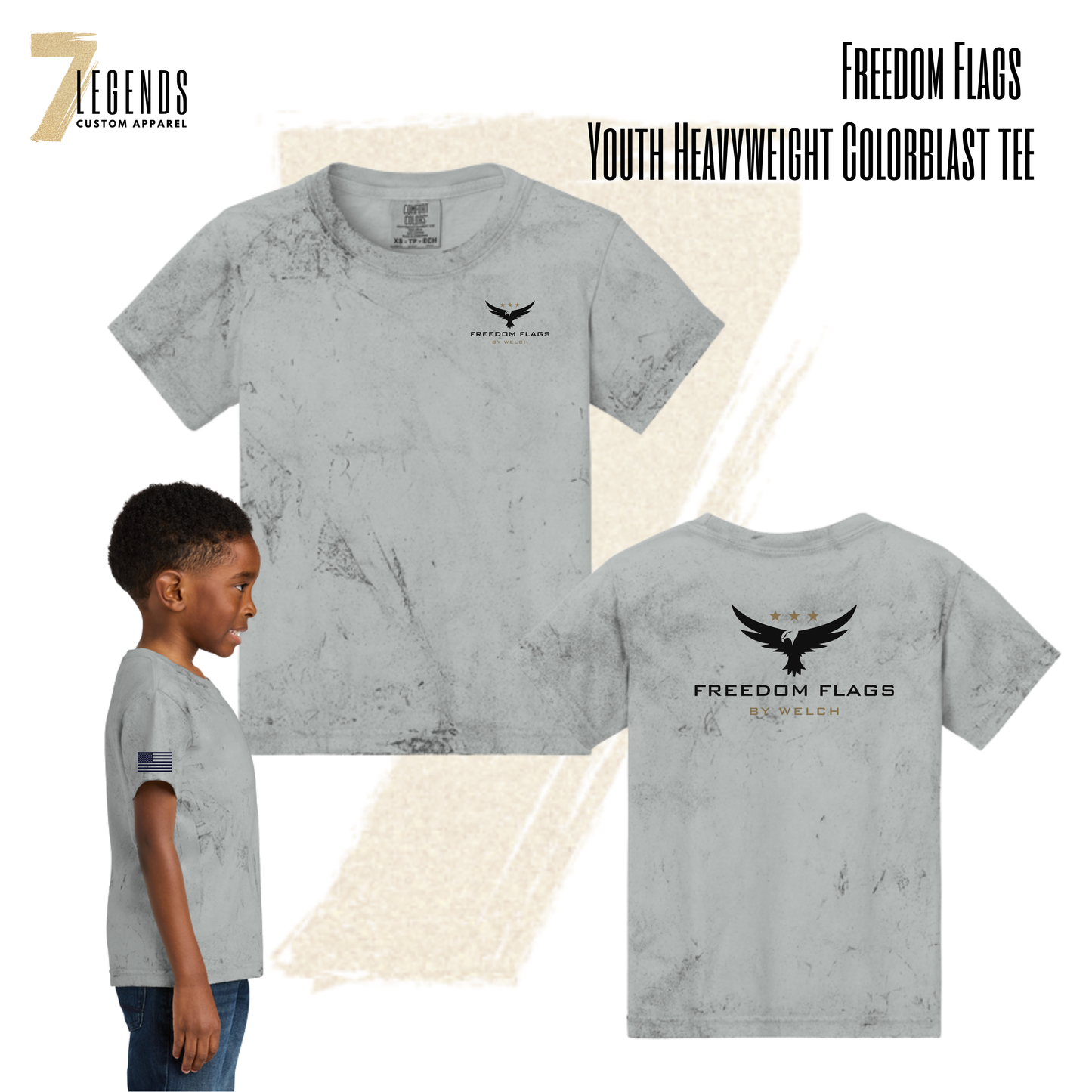 Freedom Flags Youth Colorblast Tee
