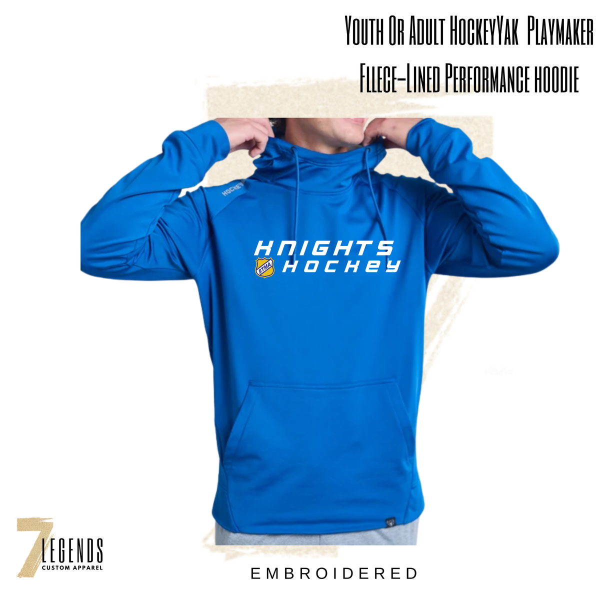 HockeyYak Youth/Adult Performance Playmaker Hoodie