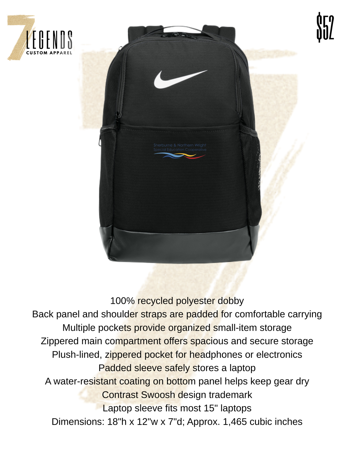 SNW standard Nike backpack