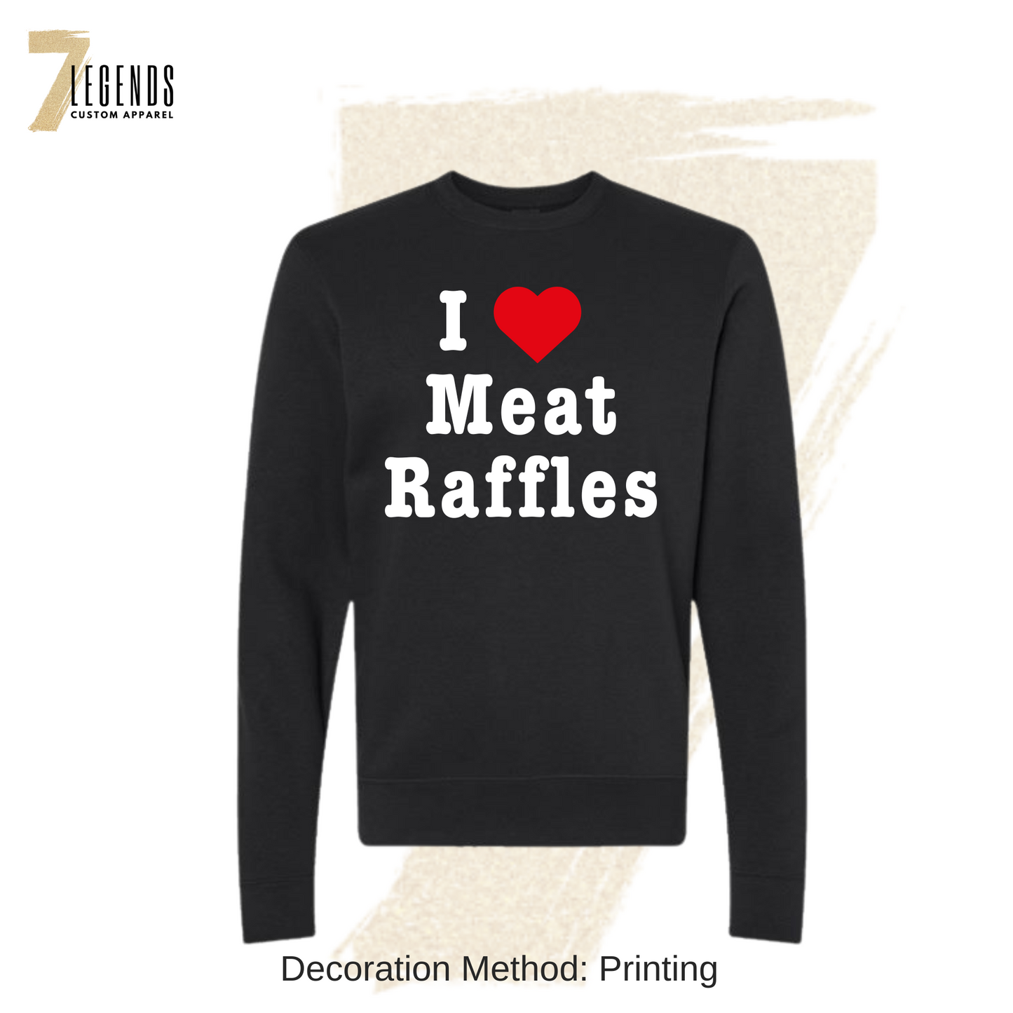 SF - I LOVE MEAT RAFFLES Adult Crew