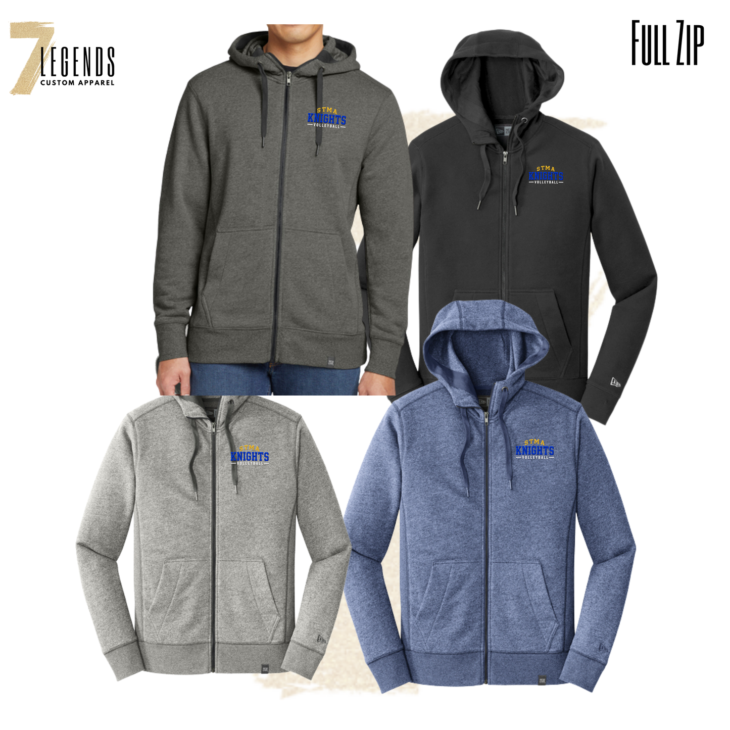 STMA HS Volleyball Full Zip