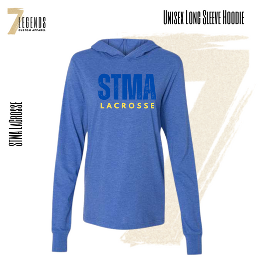 Lacrosse Blue/Gold Long sleeve hoodie