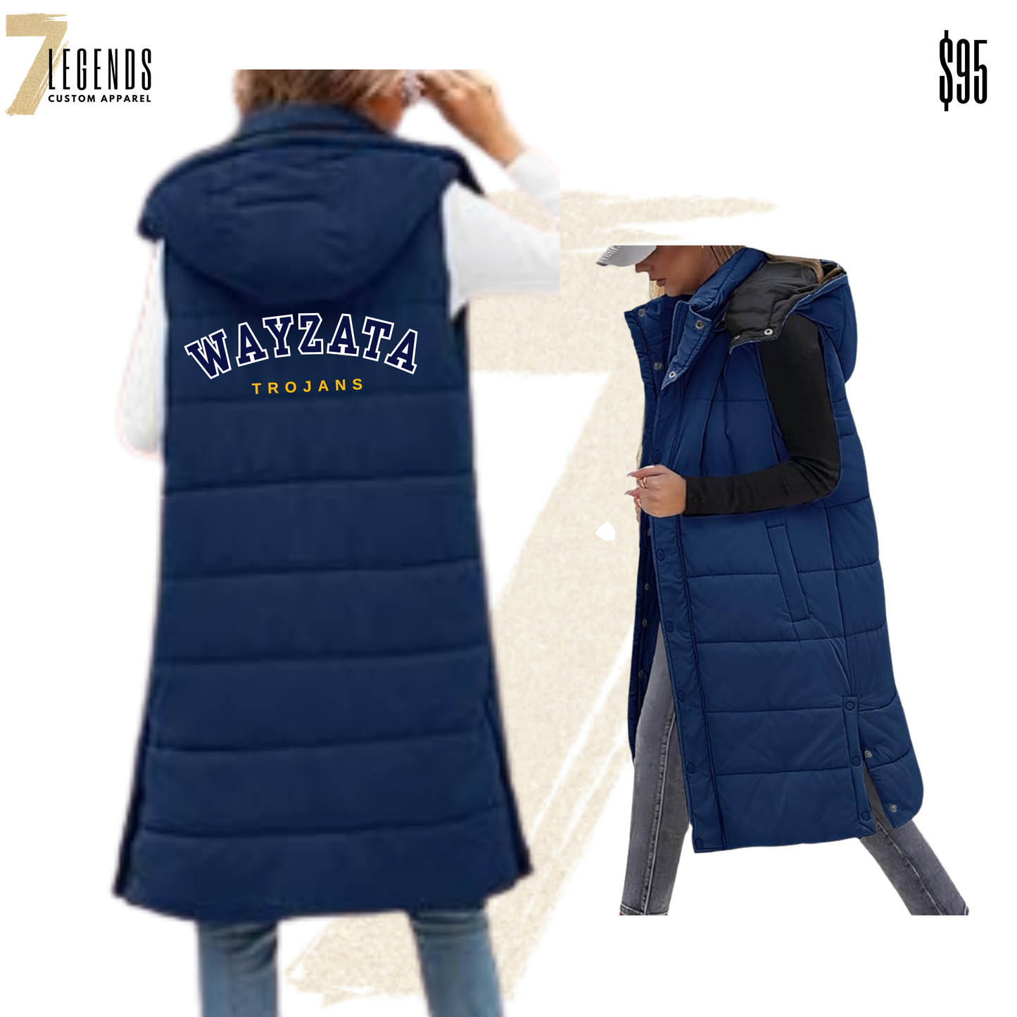 Wayzata Trojans Long Vest