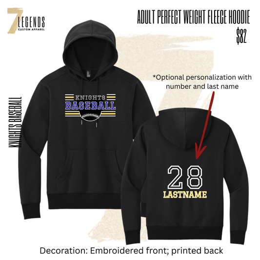 STMA Knights Baseball Adult Fleece Hoodie