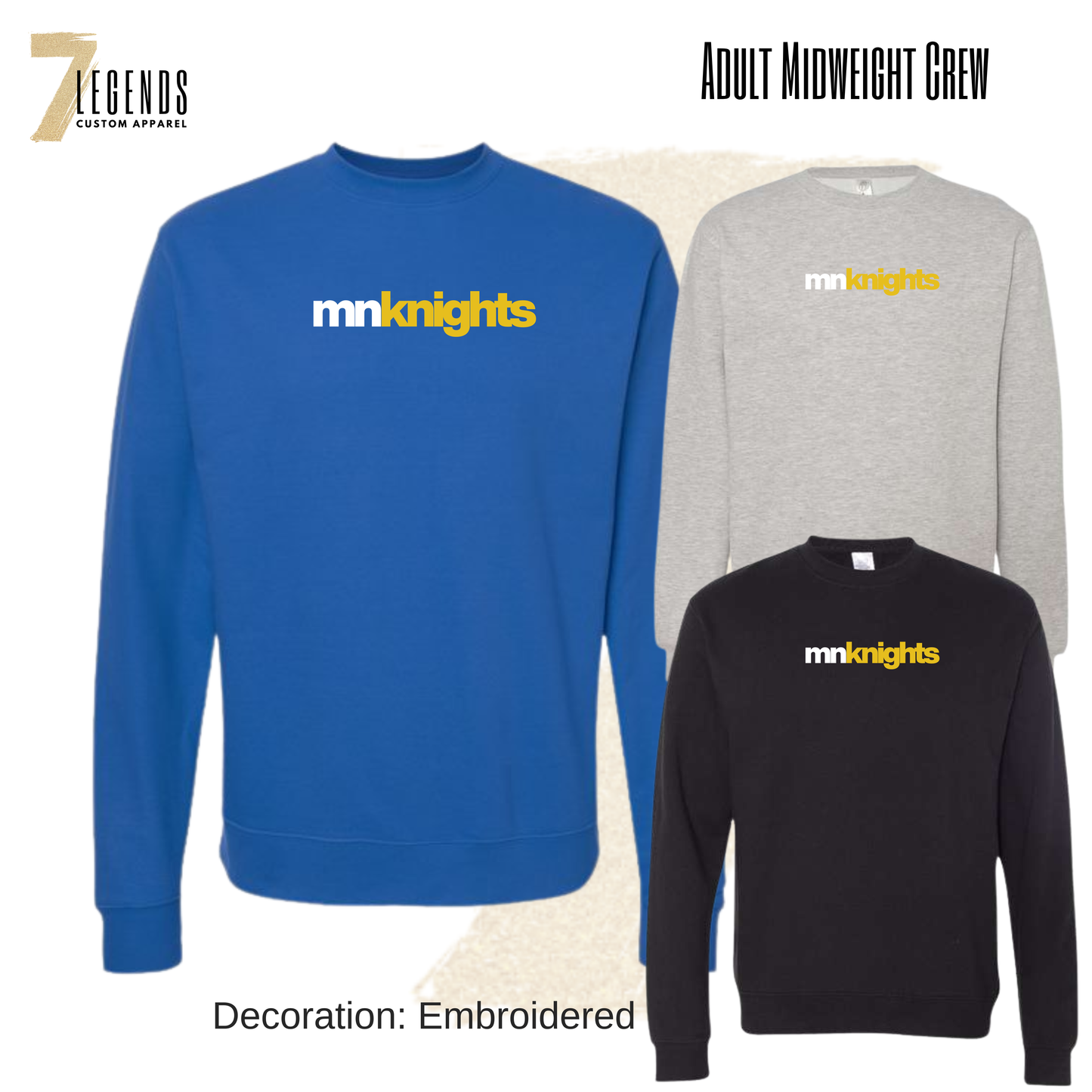 MN Knights Adult Midweight Crew