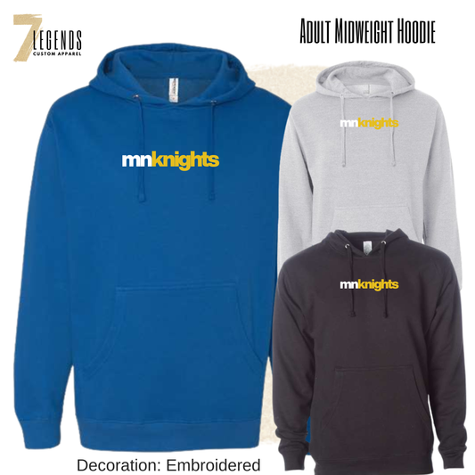 MN Knights Adult Midweight Hoodie