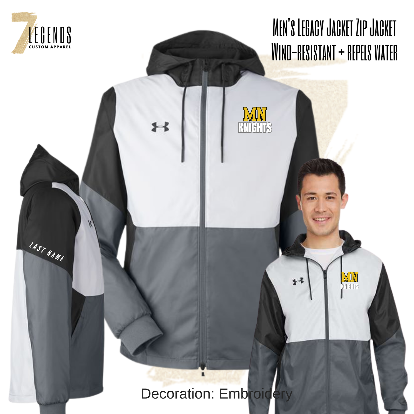 MN Knights Men's Under Armour Windbreaker