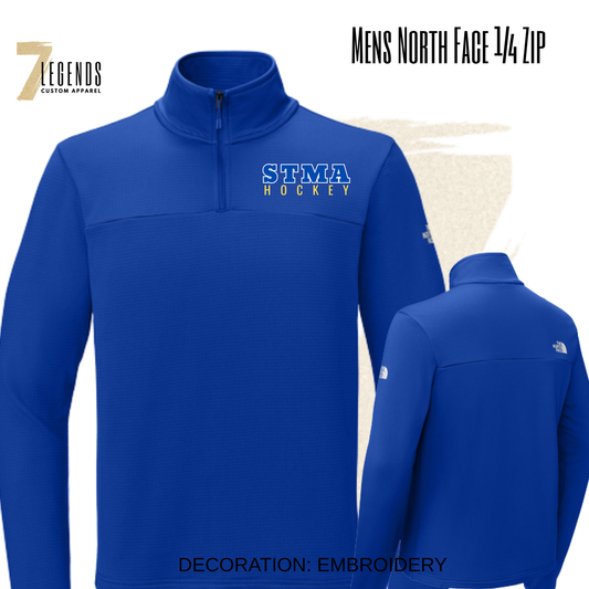 Mens STMA Hockey North Face 1/4 zip