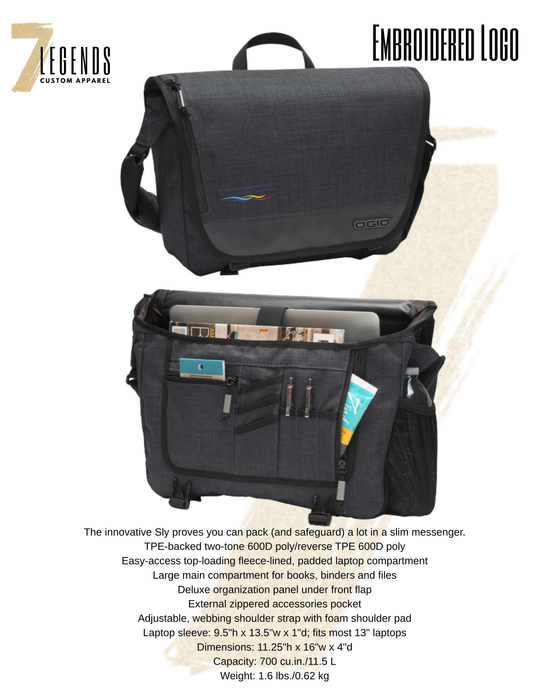Slim messenger bag
