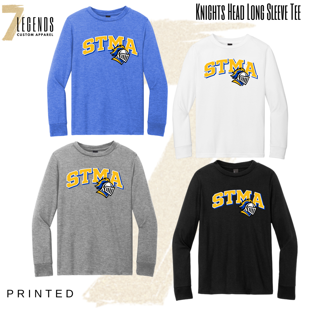 MSW Long Sleeve Knights Head Tee
