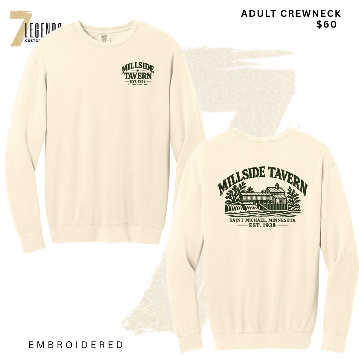 Millside Adult Historic Crewneck