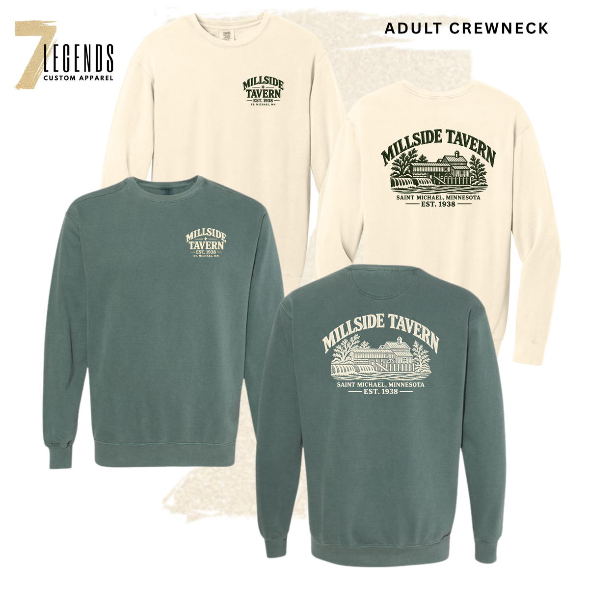 Millside Adult Historic Crewneck