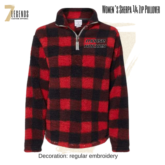 Moose Women's Sherpa 1/4 Zip Pullover