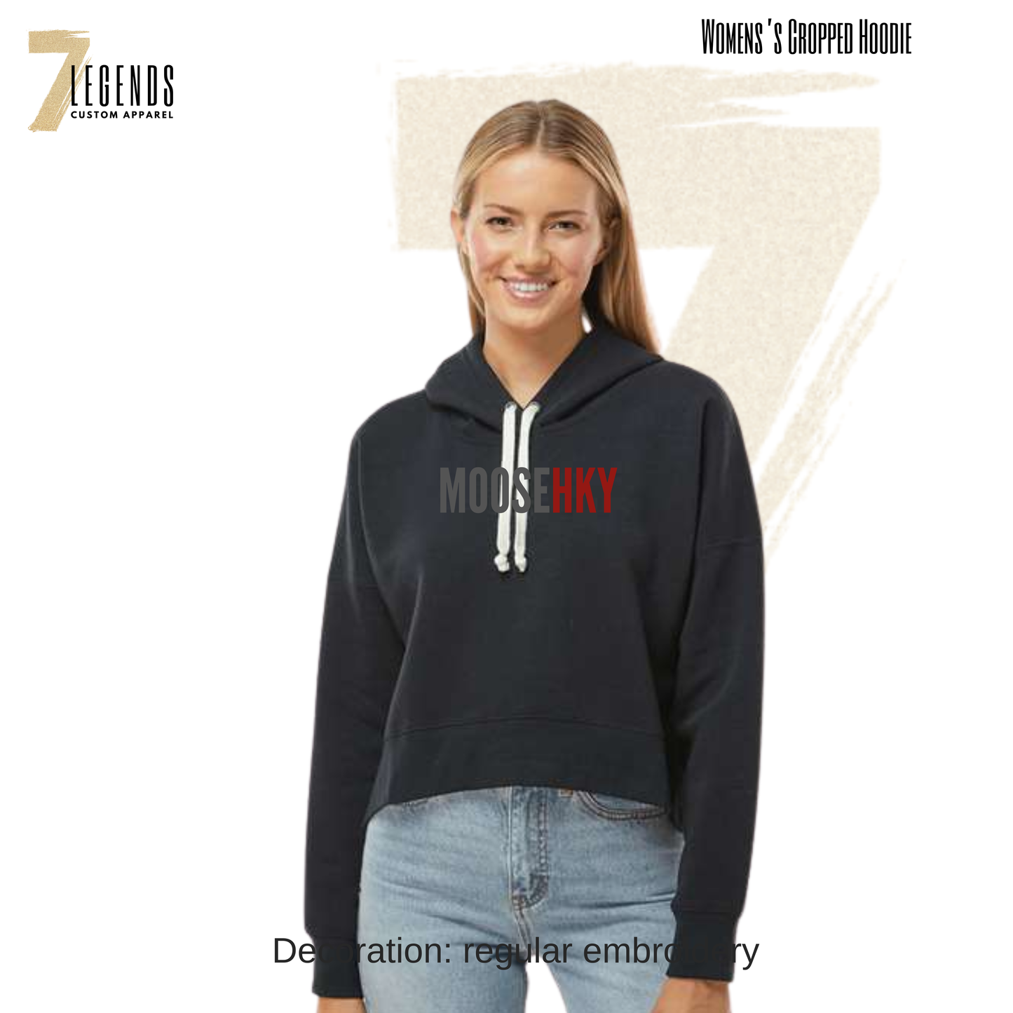 Moose Women's Cropped Hoodie