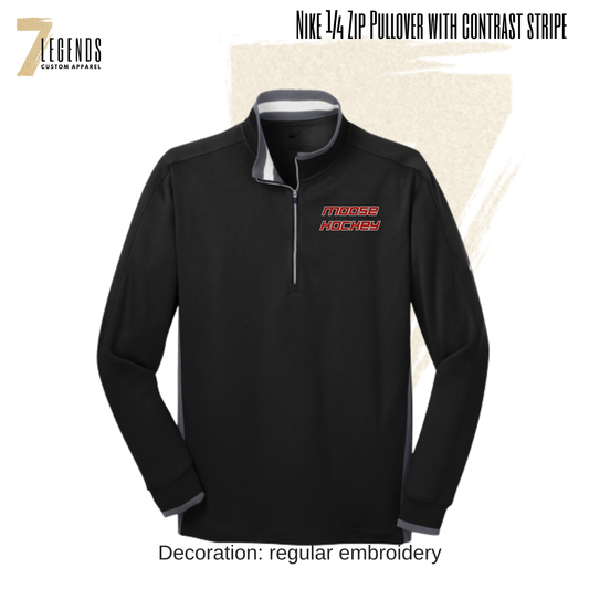Moose Men's Nike 1/4 Zip Pullover