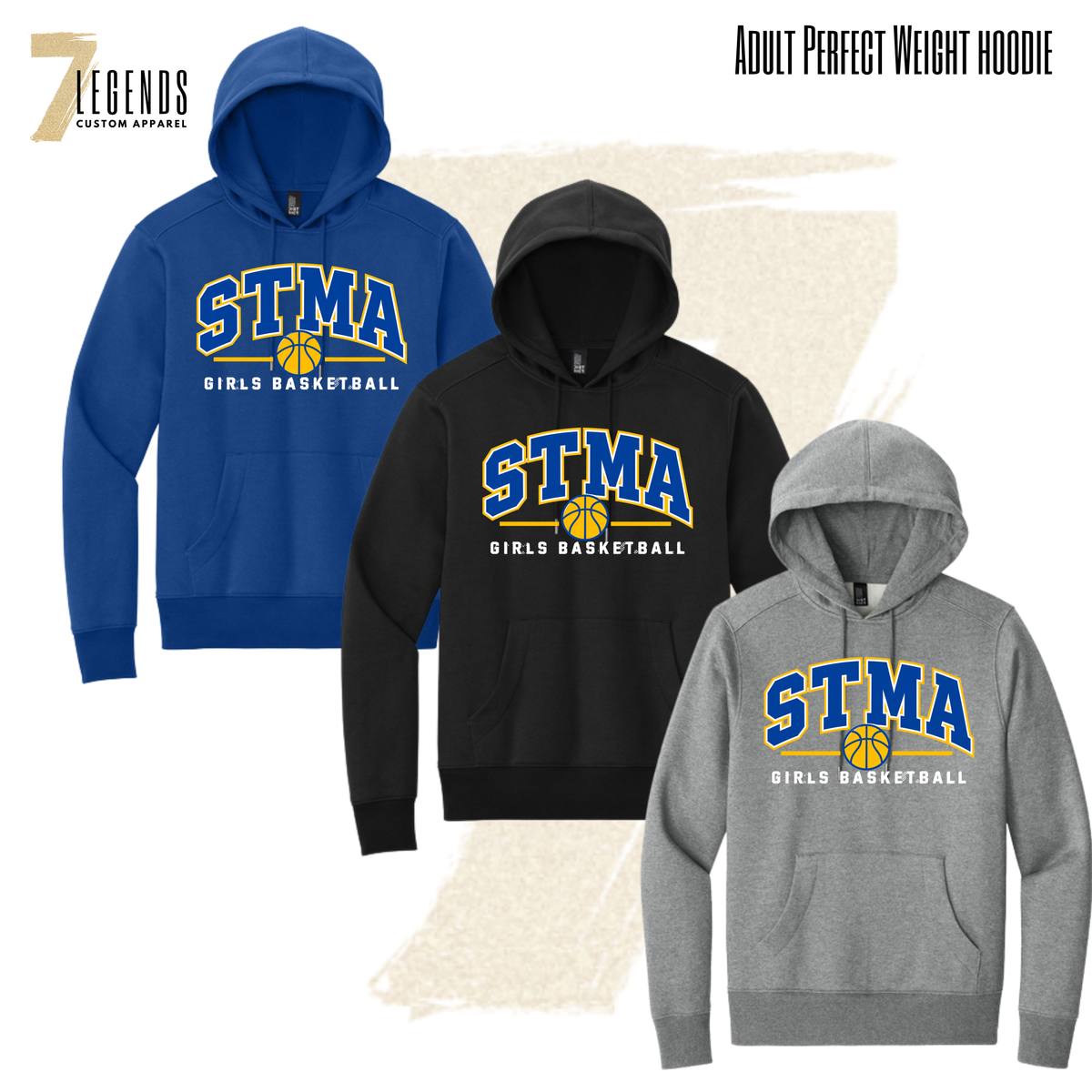 STMA 7B Girls BB - Youth OR Adult Hoodie