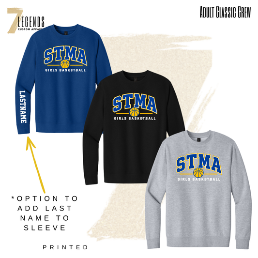 STMA 7B Girls BB - Adult Classic Crew
