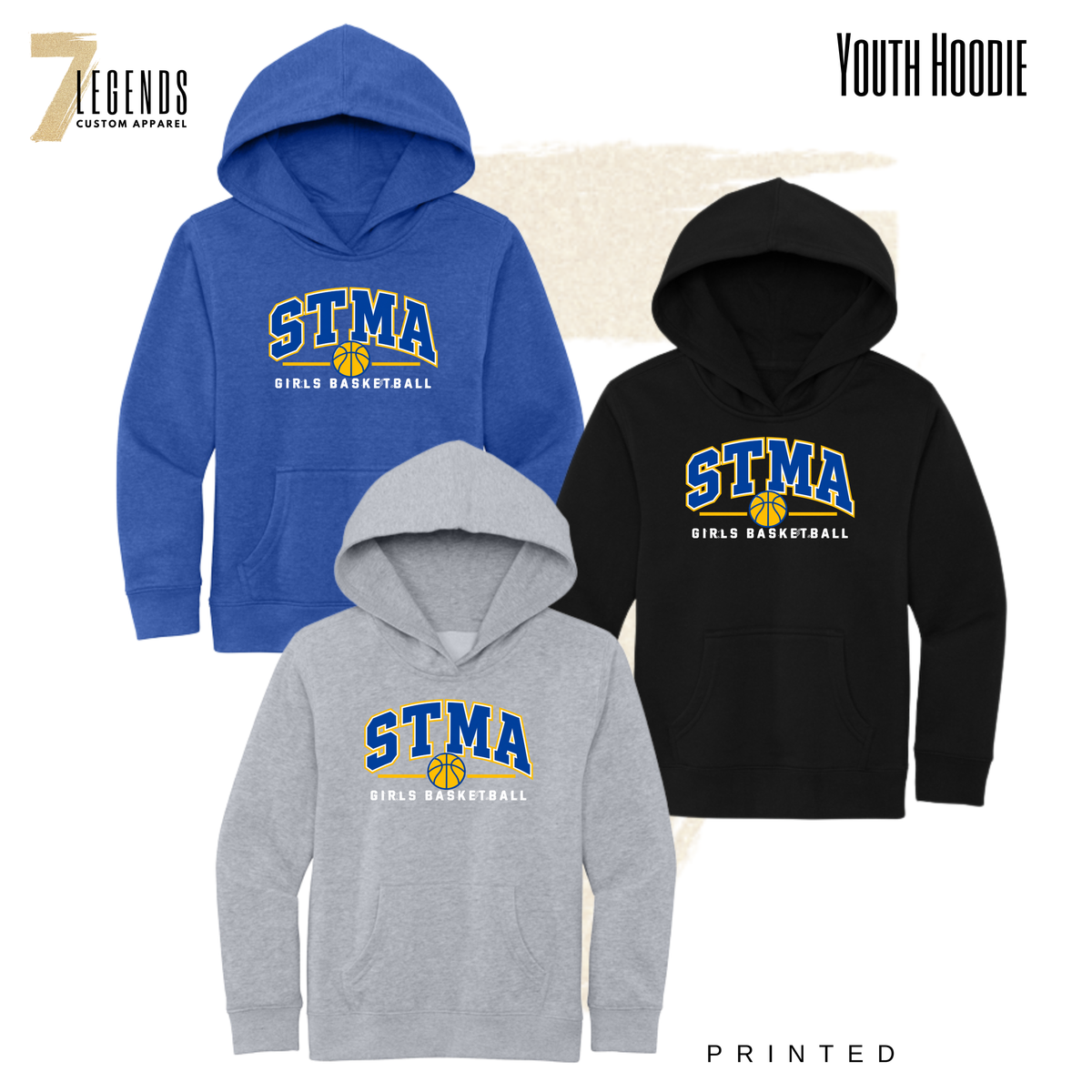 STMA 7B Girls BB - Youth OR Adult Hoodie