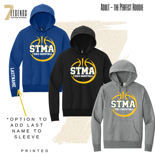 STMA 7B Girls BB - Youth OR Adult Basketball Hoodie