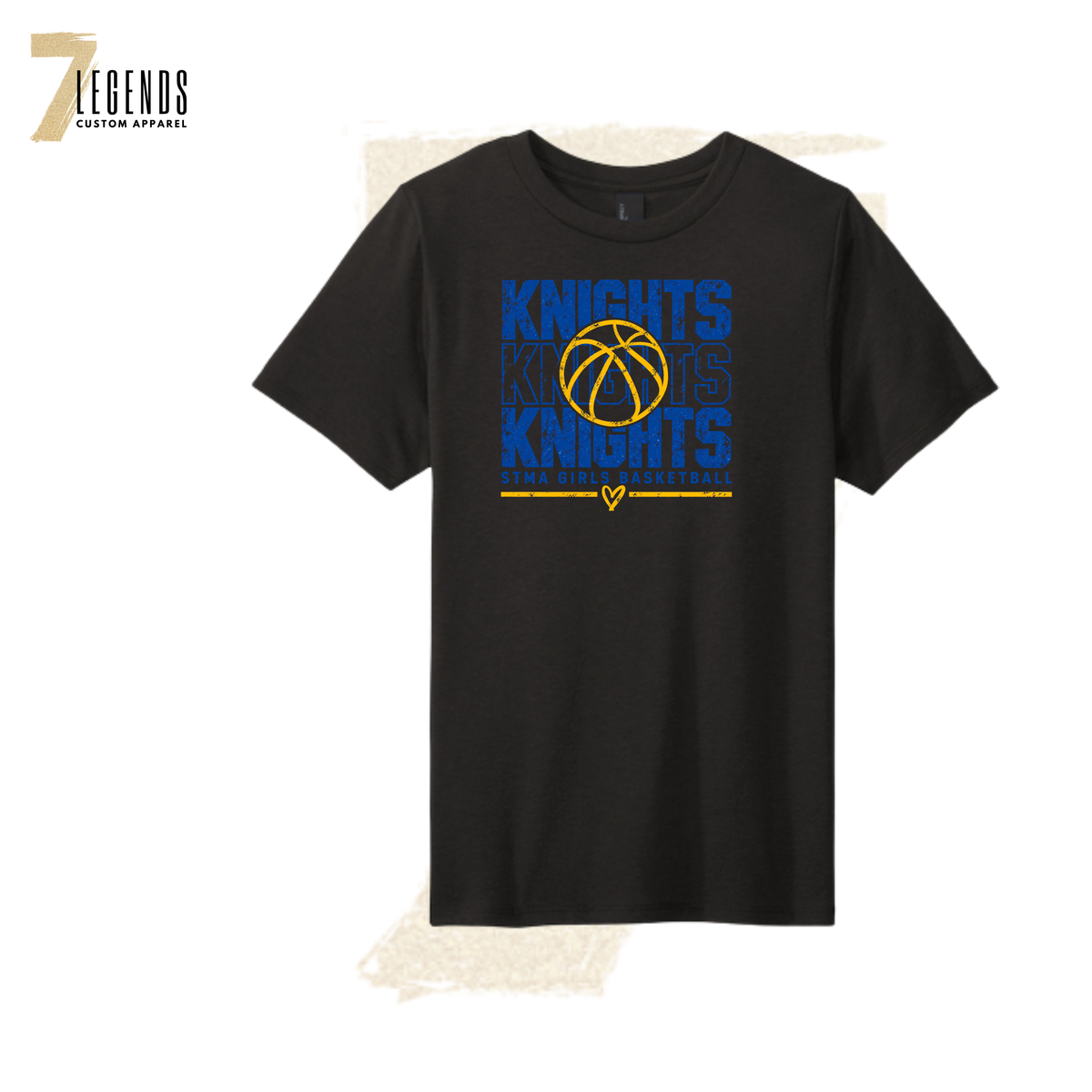 STMA 7B Girls BB - Knights Basketball Soft Tee