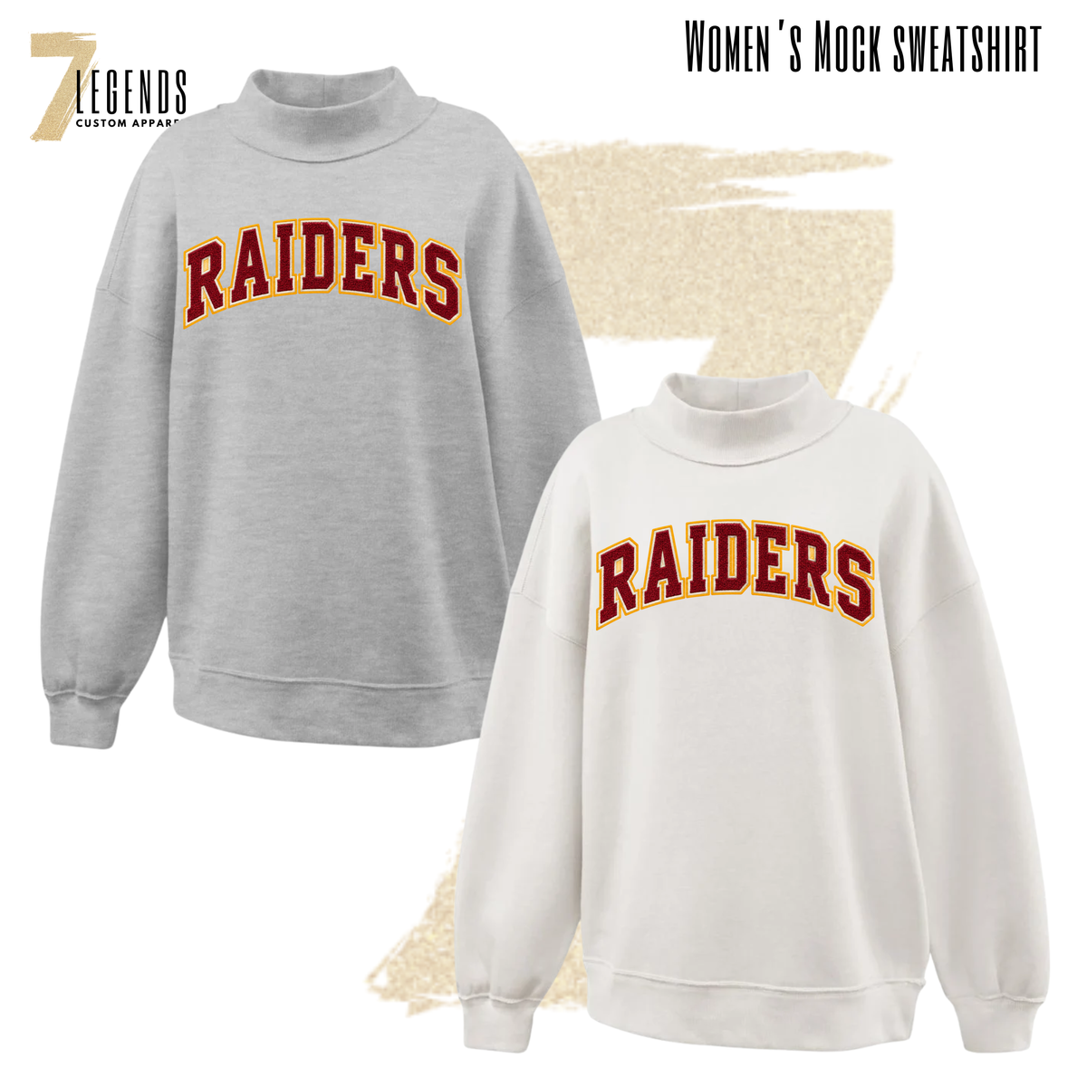 Raiders Women's Mock Sweatshirts