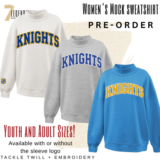PRE-ORDER! Women's KNIGHTS Mock Neck