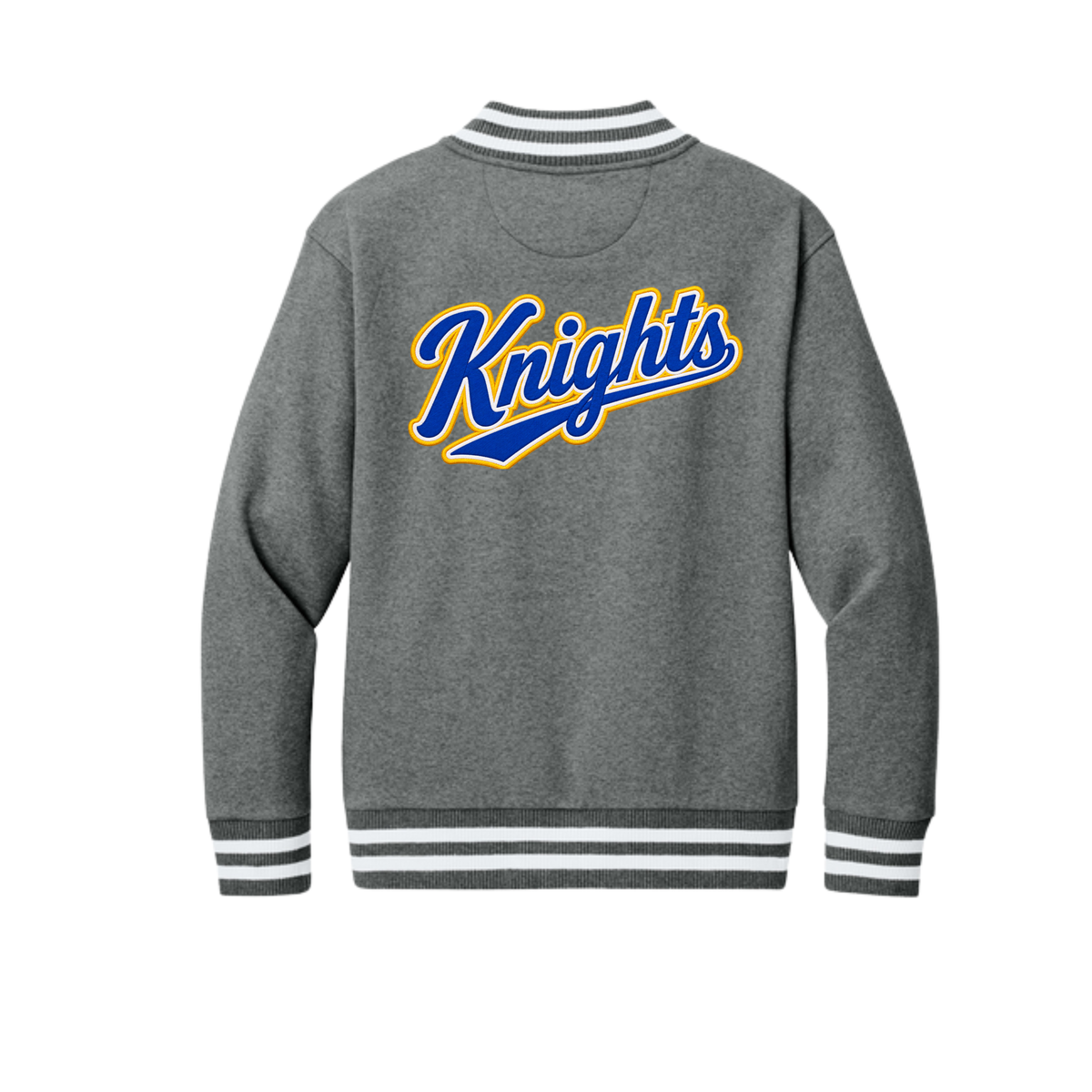 KNIGHTS - Adult Heavyweight Fleece Varsity Sweatshirt Jacket