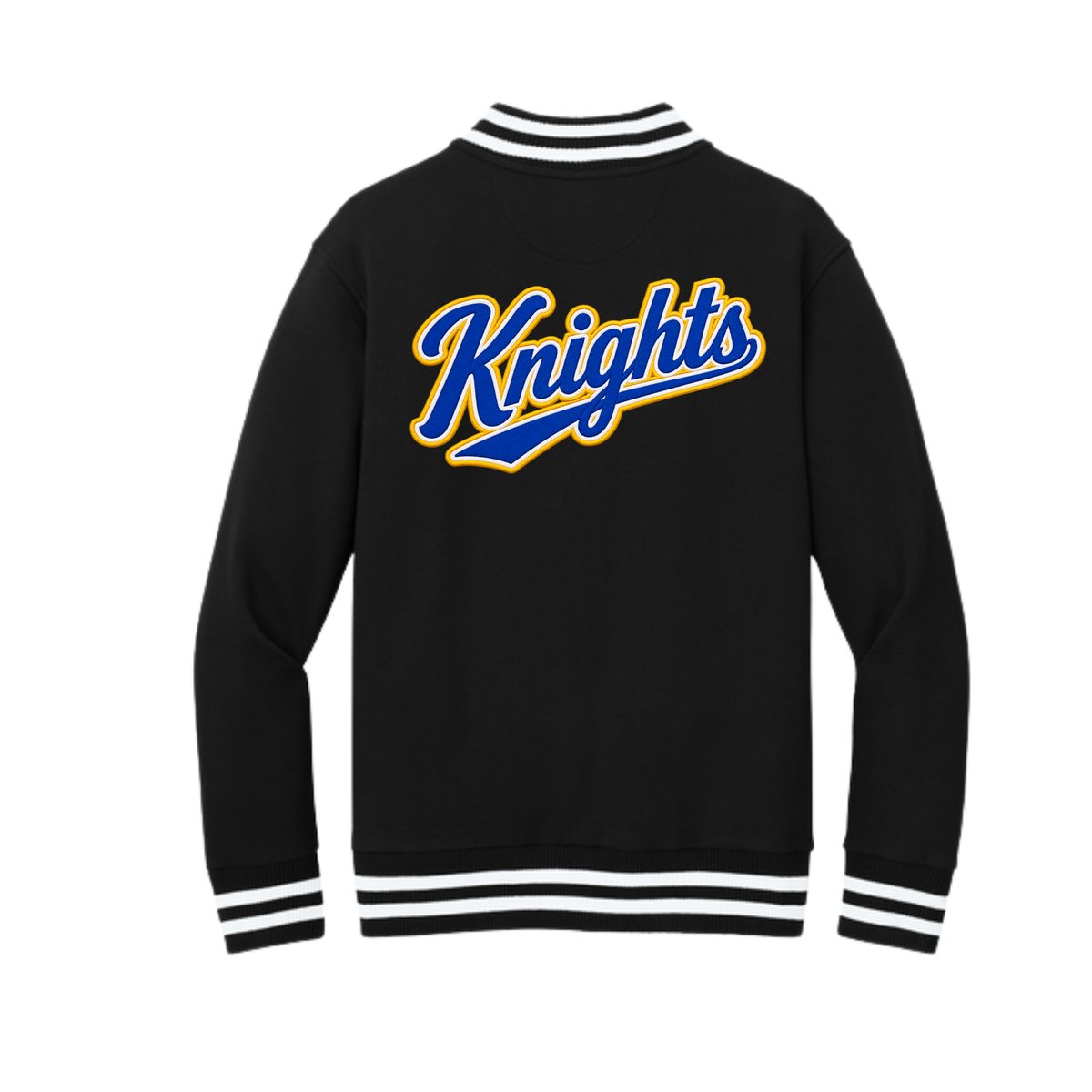 KNIGHTS - Adult Heavyweight Fleece Varsity Sweatshirt Jacket