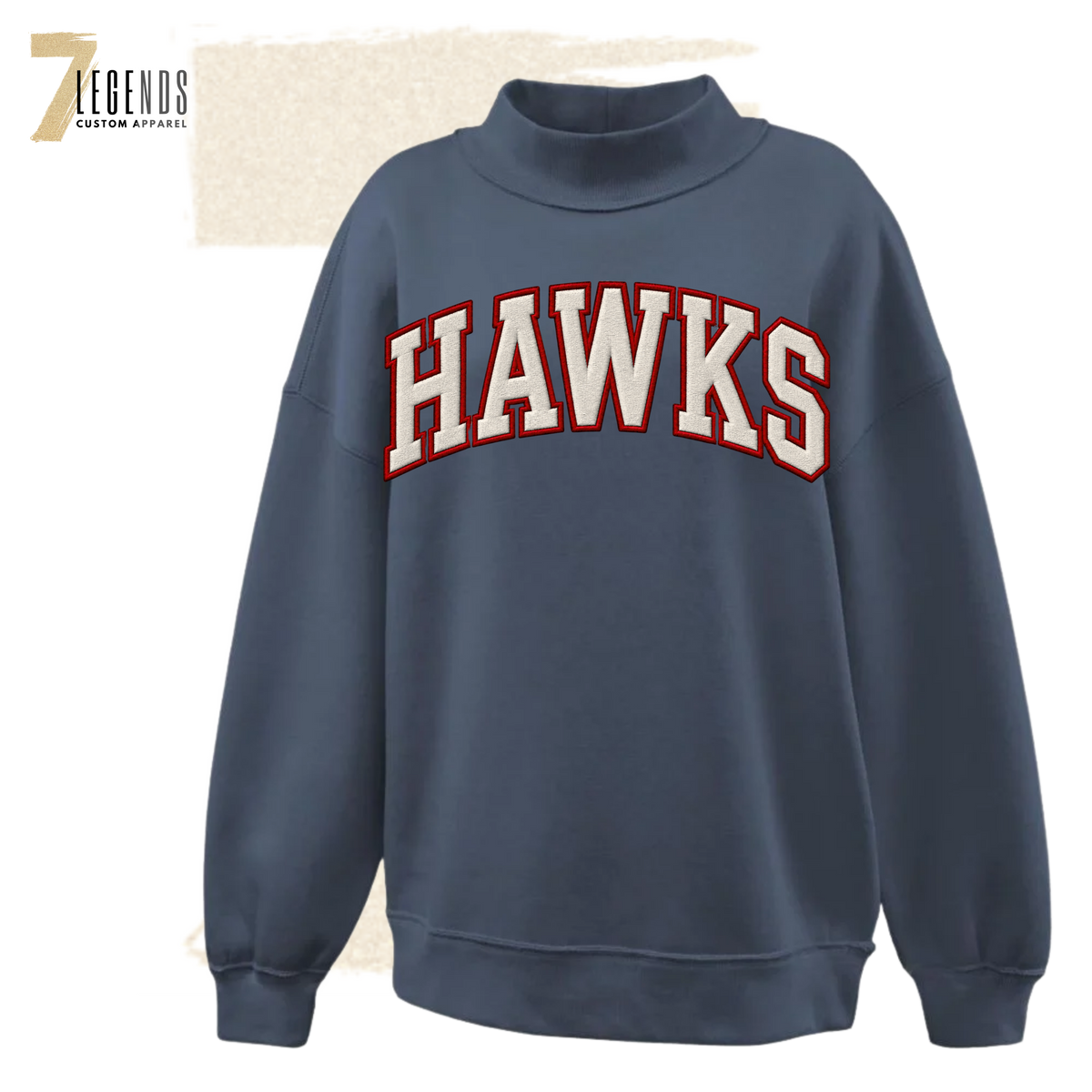 PRE-ORDER! Women's HAWKS Mock Neck
