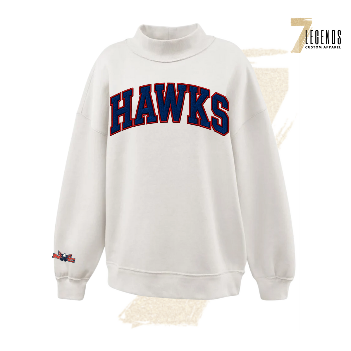 PRE-ORDER! Women's HAWKS Mock Neck