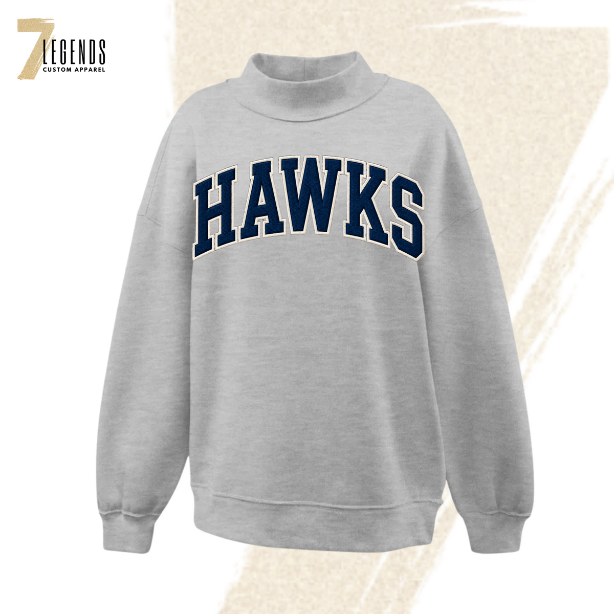 PRE-ORDER! Women's HAWKS Mock Neck