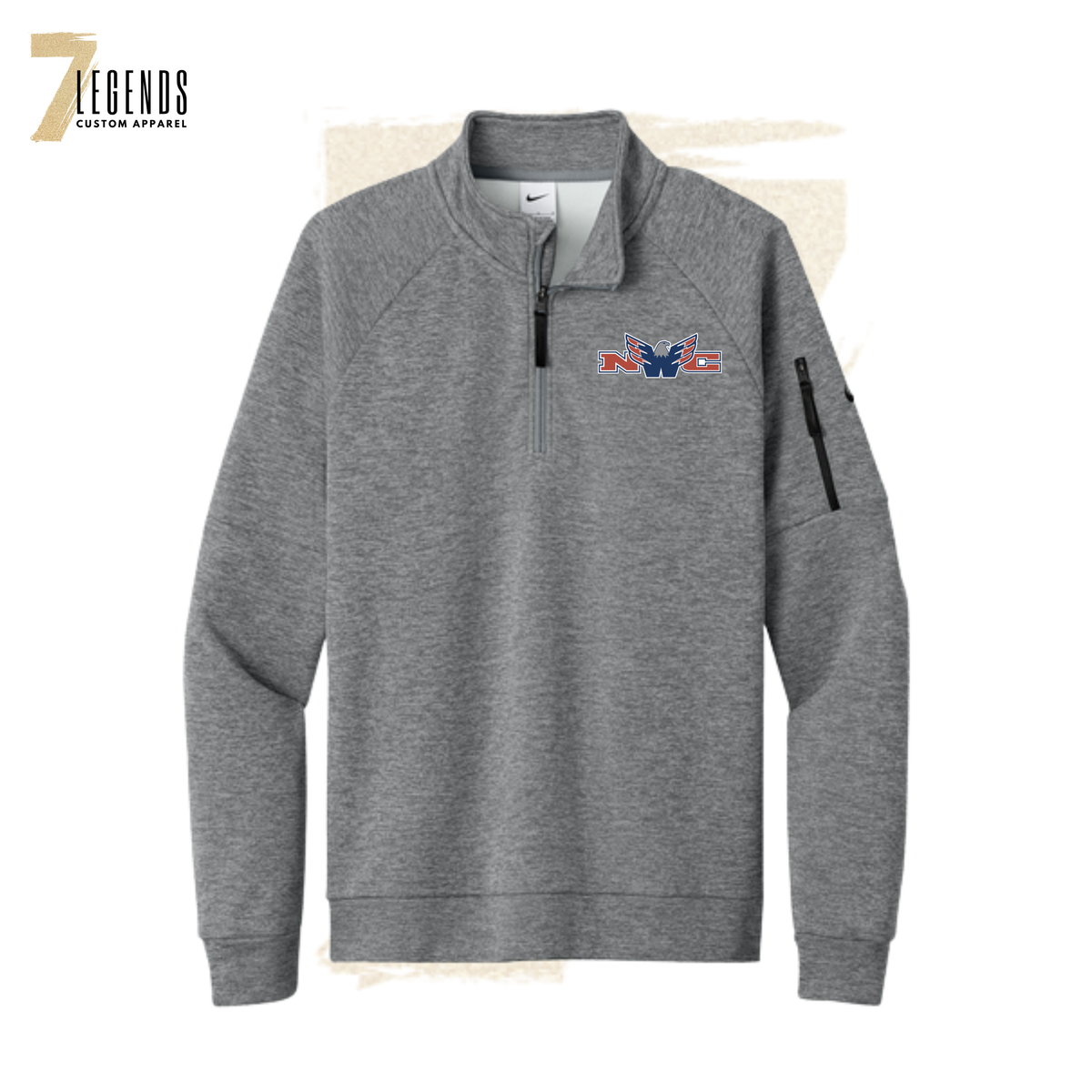 Men's Nike Performance 1/4 Zip Pullover - RiverHawks